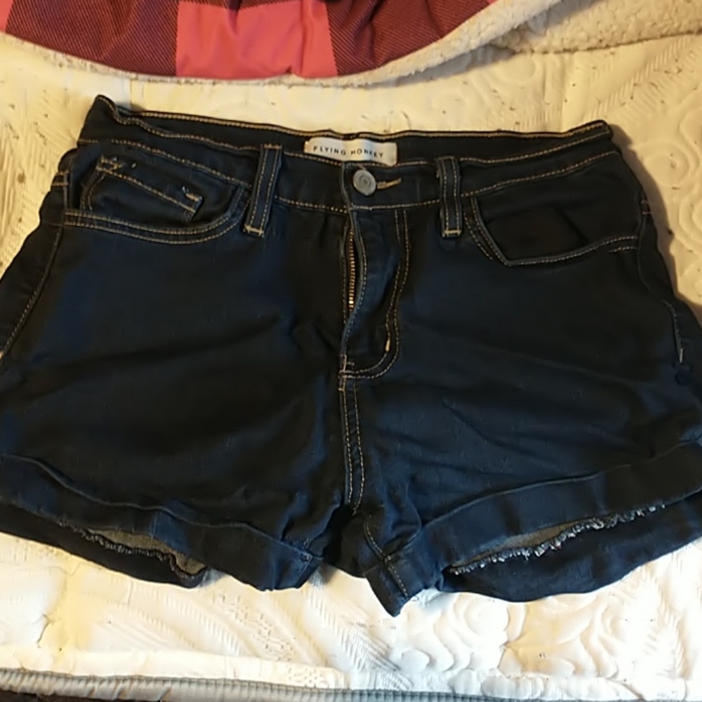 Cute dark blue jean shorts
